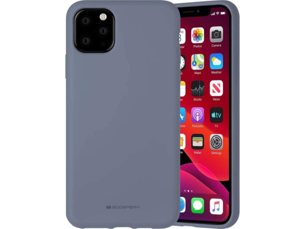 Ochranný kryt pro iPhone 11 Pro MAX - Mercury, Silicone Lavender Gray