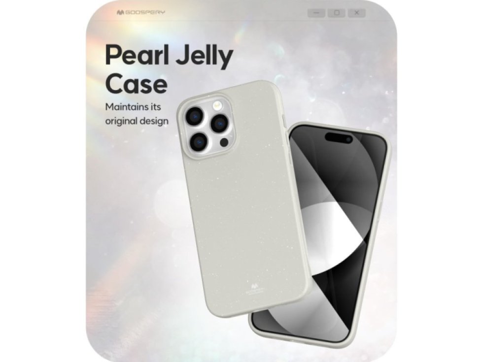 Ochranný kryt na iPhone 15 Pro MAX - Mercury, Jelly White