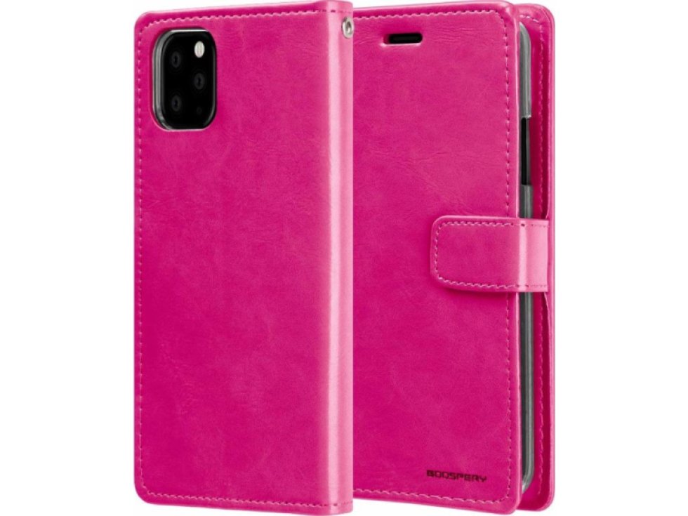 Pouzdro na iPhone 11 Pro MAX - Mercury, Bluemoon Diary HOTPINK