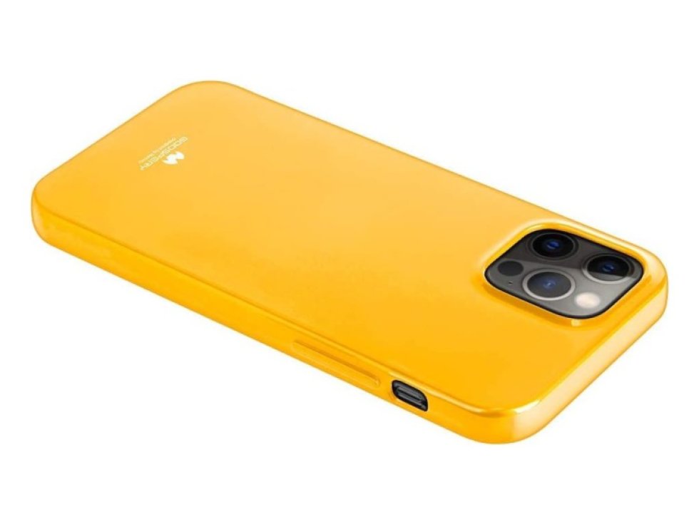 Ochranný kryt pro iPhone 12 Pro MAX - Mercury, Jelly Yellow