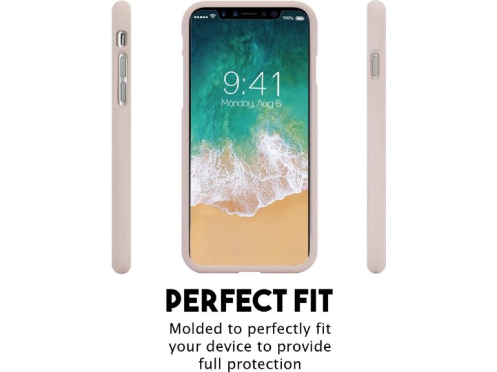 Ochranný kryt pro iPhone XS / X - Mercury, Soft Feeling Pink Sand