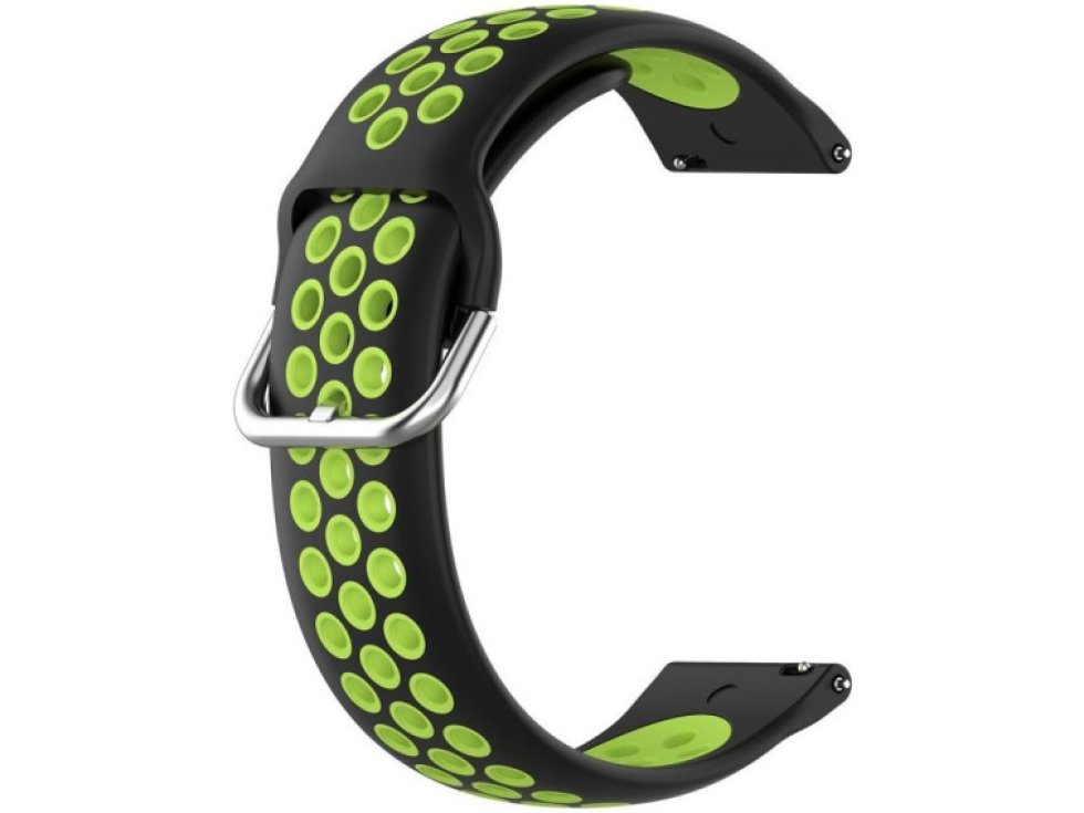 Řemínek pro Samsung Galaxy Watch 45mm - Tech-Protect, Softband Black/Lime