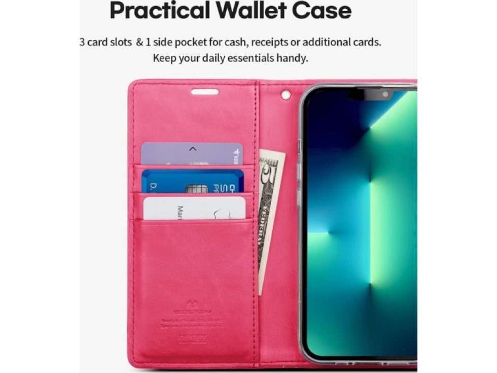 Ochranné pouzdro pro iPhone 13 Pro MAX - Mercury, Bluemoon Diary HotPink