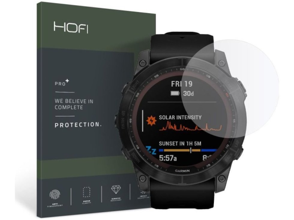 Hybridní ochranné sklo na Garmin Fenix 7X - Hofi, Glass Pro+