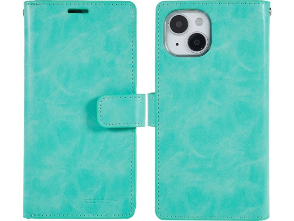 Ochranné pouzdro na iPhone 15 - Mercury, Mansoor Diary Mint