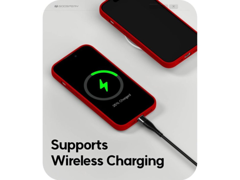 Ochranný kryt na iPhone 15 Pro - Mercury, Jelly Red