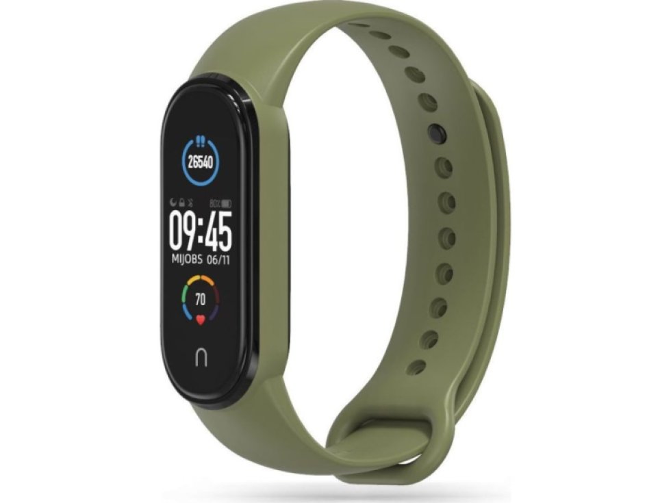 Řemínek pro Xiaomi Mi Band 5 / 6 / 7 - Tech-Protect, Iconband Military Green