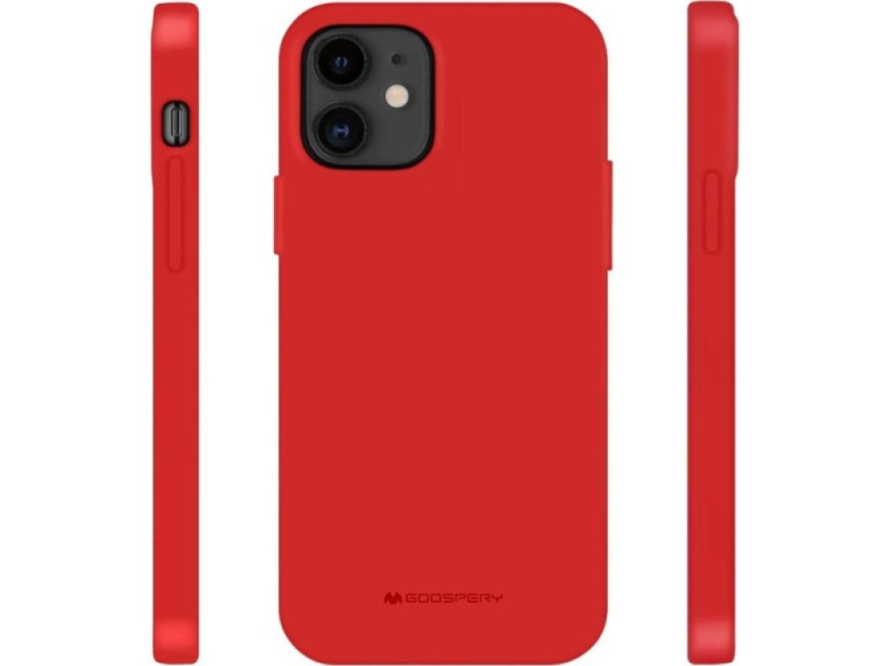 Ochranný kryt pro iPhone 12 / 12 Pro - Mercury, Soft Feeling Red