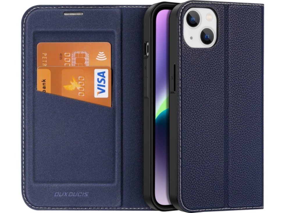 Knížkové pouzdro pro iPhone 14 PLUS - DuxDucis, SkinX2 Blue