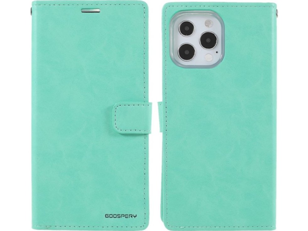 Ochranné pouzdro pro iPhone 13 Pro MAX - Mercury, Bluemoon Diary Mint