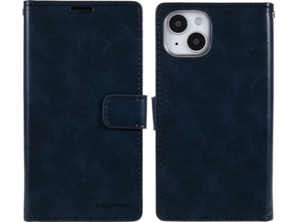Ochranné pouzdro pro iPhone 14 PLUS - Mercury, Bluemoon Diary Navy
