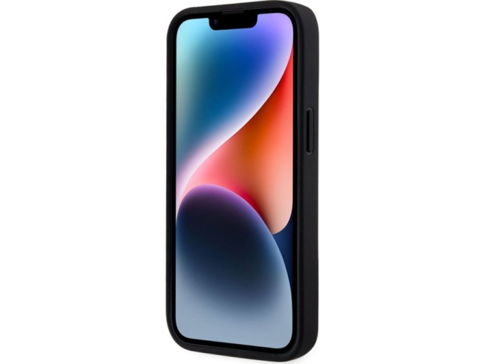 Ochranný kryt pro iPhone 13 - Karl Lagerfeld, Saffiano Karl and Choupette NFT Black KLHCP13MSANKCPK