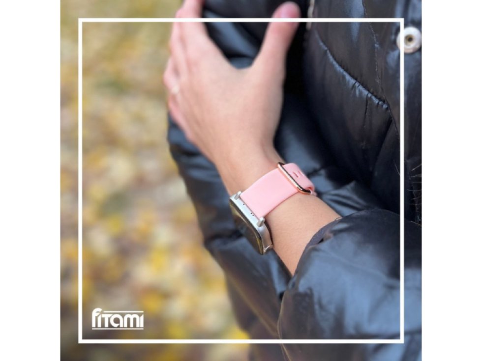Jednobarevný řemínek pro chytré hodinky - Růžový