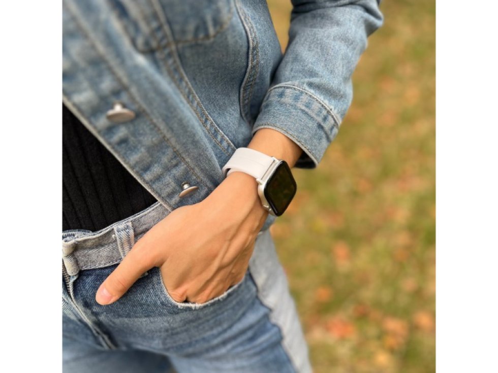 Jednobarevný řemínek s přezkou pro chytré hodinky 22mm