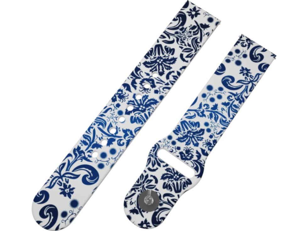 MODRÉ KVĚTINY řemínek 20 mm