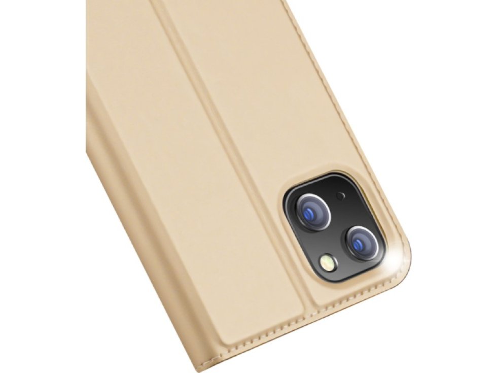 Knížkové pouzdro pro iPhone 14 PLUS - DuxDucis, SkinPro Gold