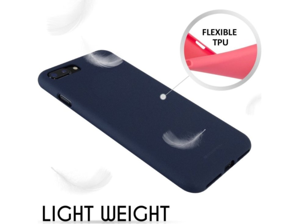 Ochranný kryt pro iPhone 7 PLUS / 8 PLUS - Mercury, Soft Feeling Midnight Blue