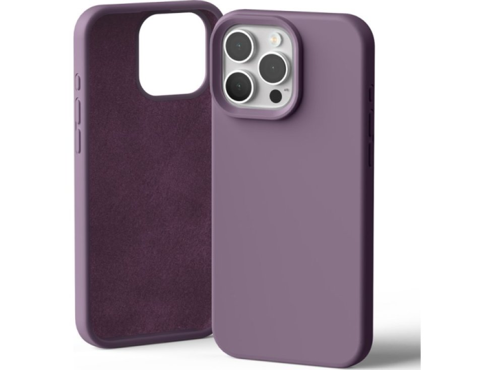 Ochranný kryt na iPhone 16 Pro MAX - Mercury, Silicone Purple