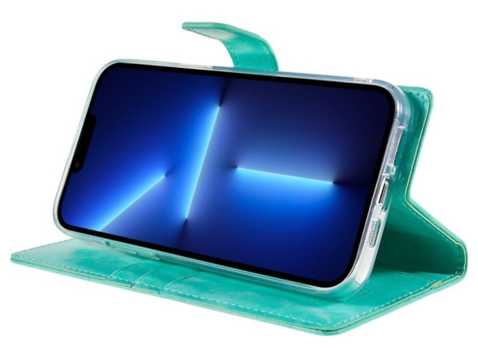 Ochranné pouzdro pro iPhone 14 Pro - Mercury, Bluemoon Diary Mint