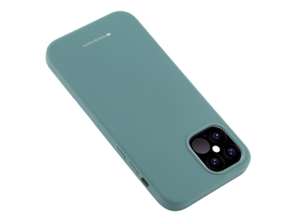 Ochranný kryt pro iPhone 12 / 12 Pro - Mercury, Silicone Green