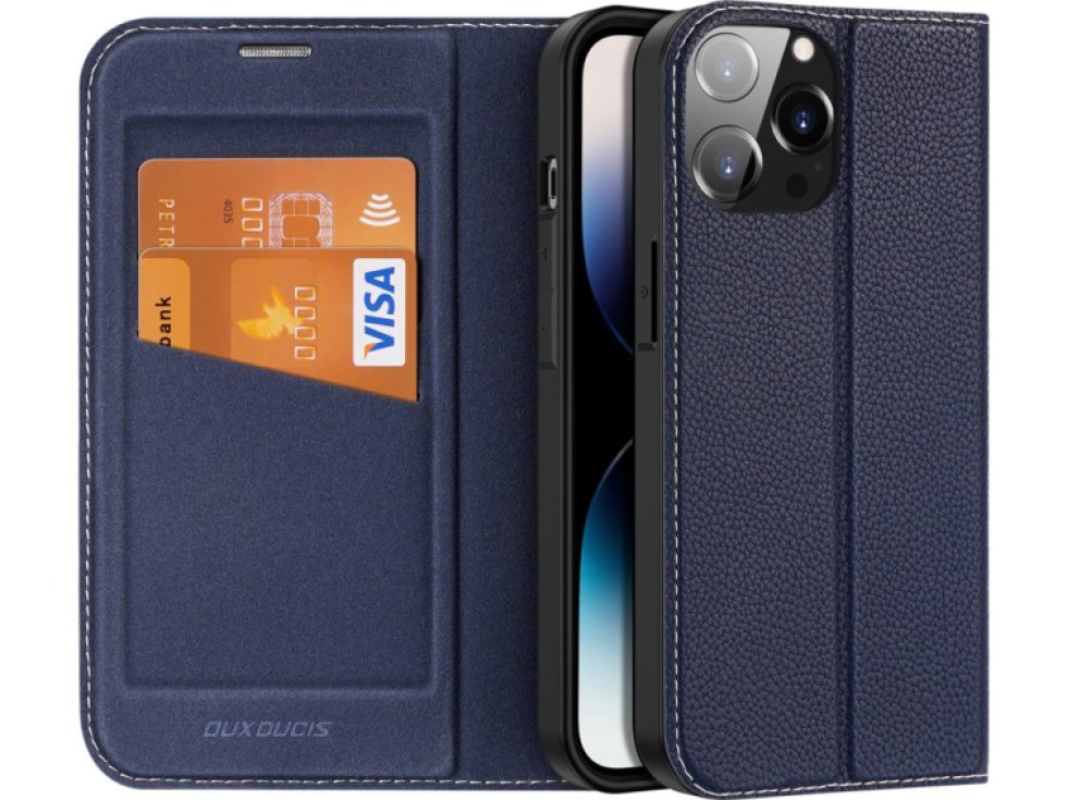 Knížkové pouzdro pro iPhone 14 Pro MAX - DuxDucis, SkinX2 Blue