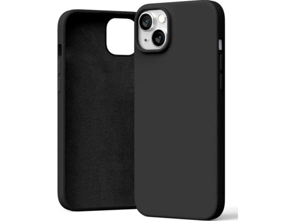 Ochranný kryt pro iPhone 14 PLUS - Mercury, Silicone Black