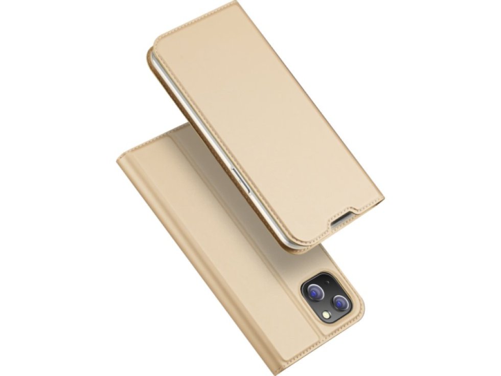 Knížkové pouzdro pro iPhone 14 PLUS - DuxDucis, SkinPro Gold