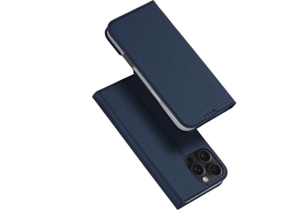 Knížkové pouzdro na iPhone 16 Pro MAX - DuxDucis, SkinPro Blue