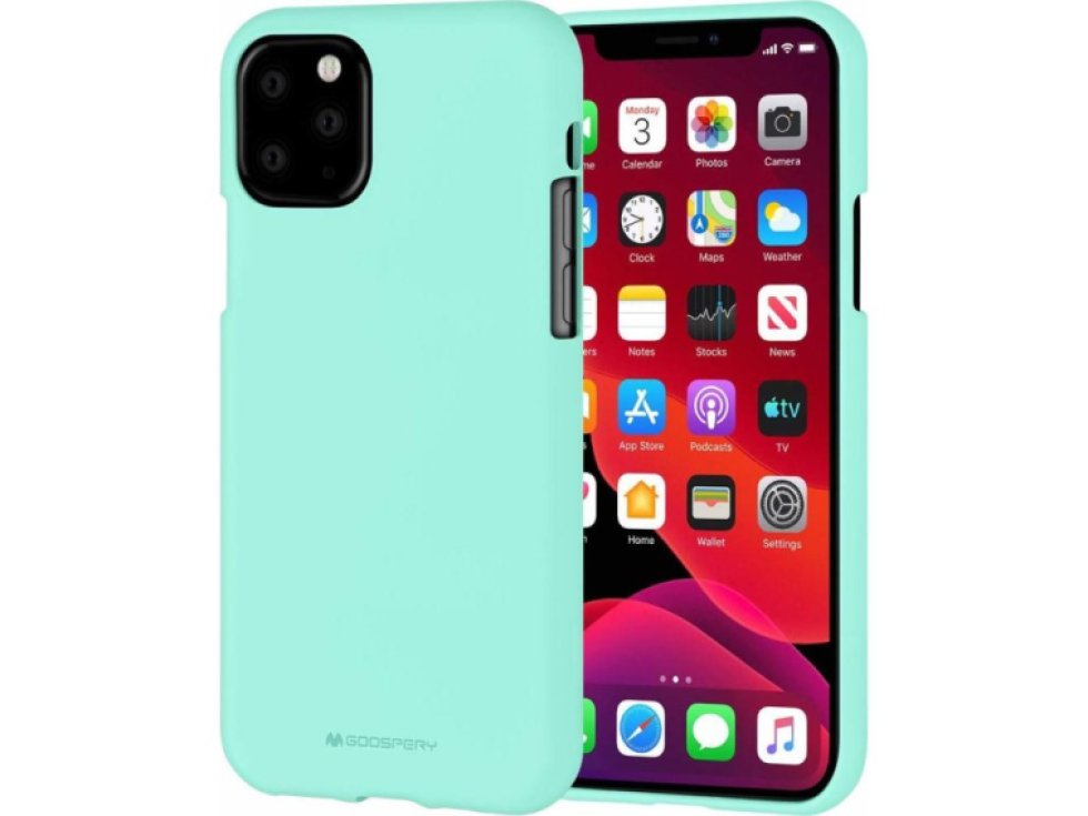 Ochranný kryt pro iPhone 11 Pro - Mercury, Soft Feeling Mint