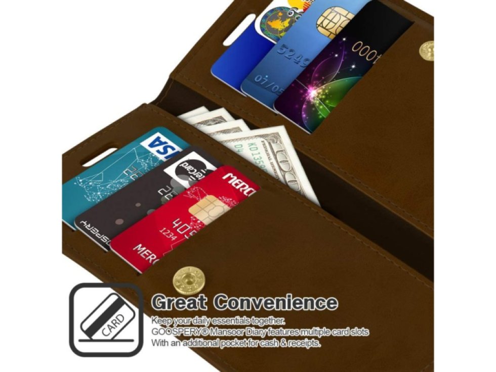 Knížkové pouzdro na iPhone 11 - Mercury, Mansoor Diary Brown