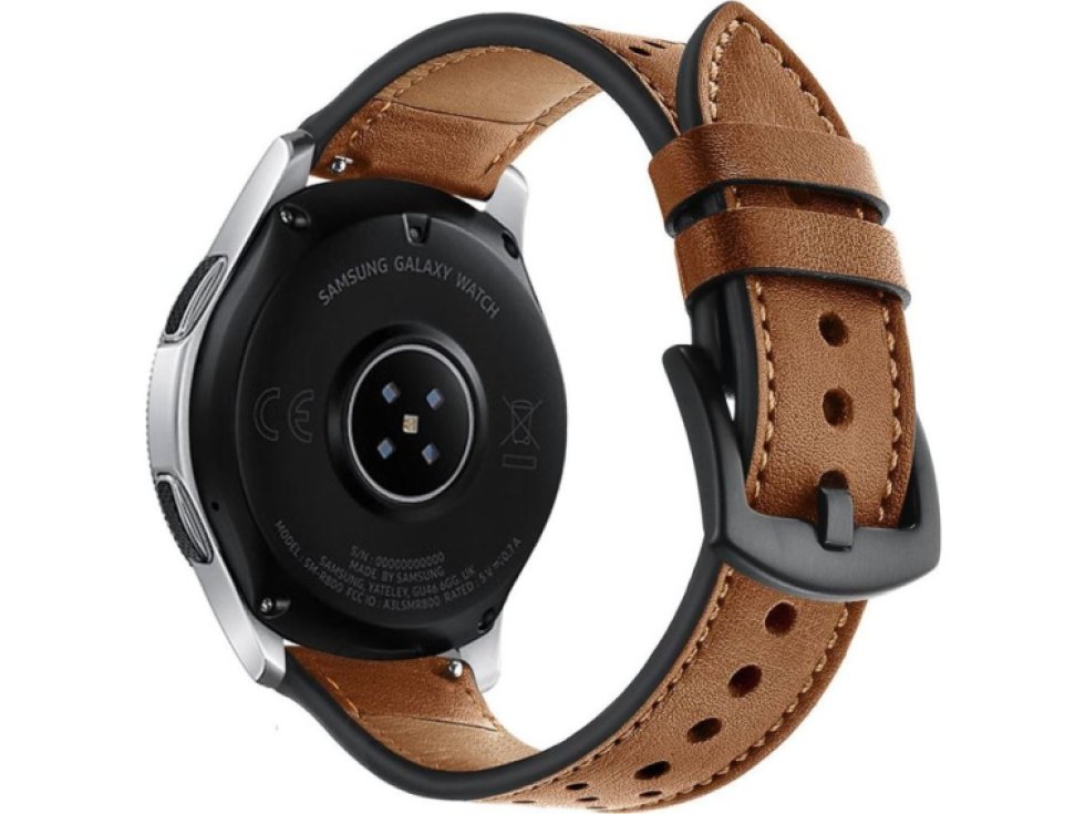 Řemínek pro Samsung Galaxy Watch 46mm - Tech-Protect, Leather Brown 99123277