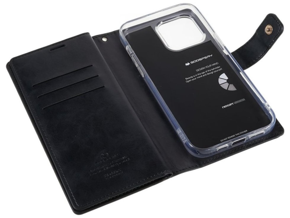 Ochranné pouzdro na iPhone 15 Pro - Mercury, Mansoor Diary Black