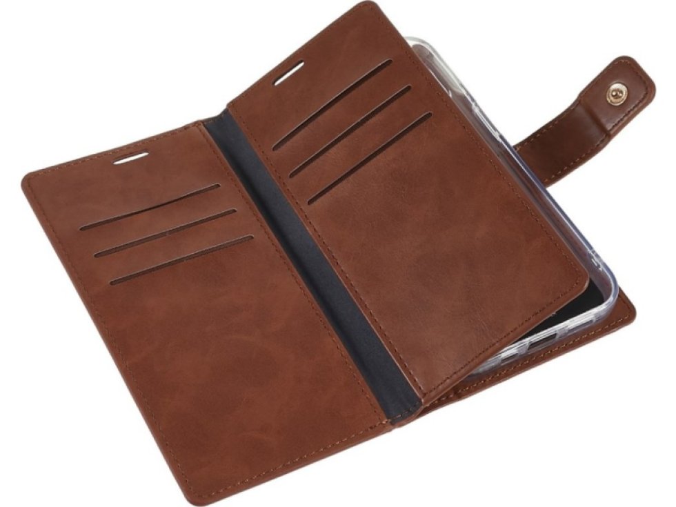 Ochranné pouzdro na iPhone 15 PLUS - Mercury, Mansoor Diary Brown