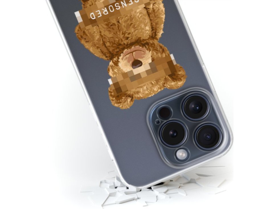Ochranný kryt na iPhone 14 - Babaco, Teddy Censored 001 BPCTEDDY8541