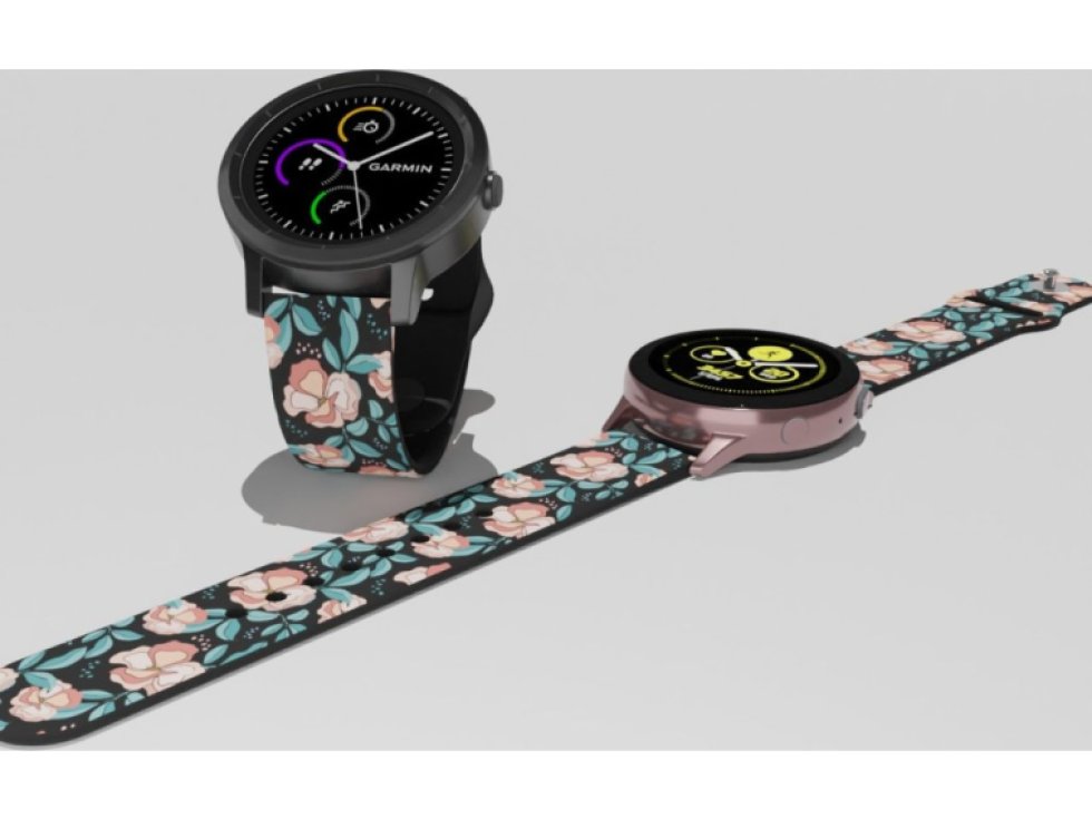 ČERVENÉ KVĚTINY řemínek 22 mm