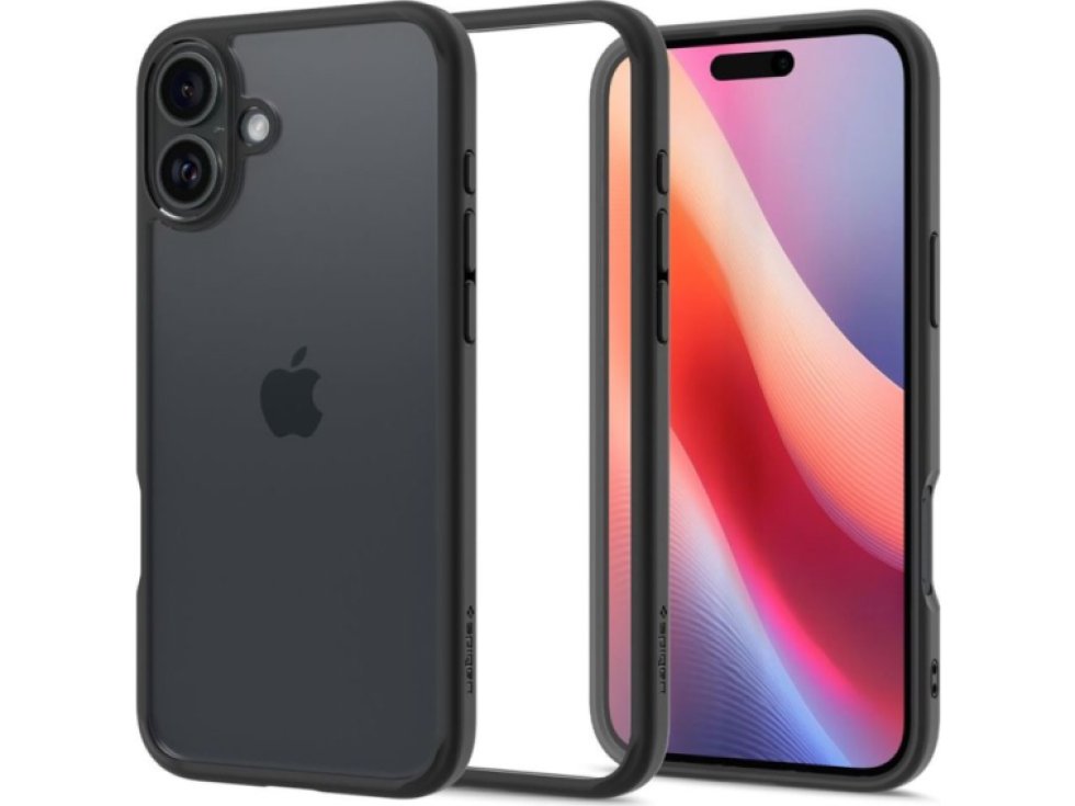 Ochranný kryt na iPhone 16 PLUS - Spigen, Ultra Hybrid Matte Black