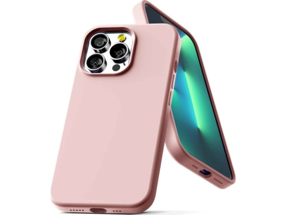 Ochranný kryt pro iPhone 13 Pro - Mercury, Silicone Pink Sand