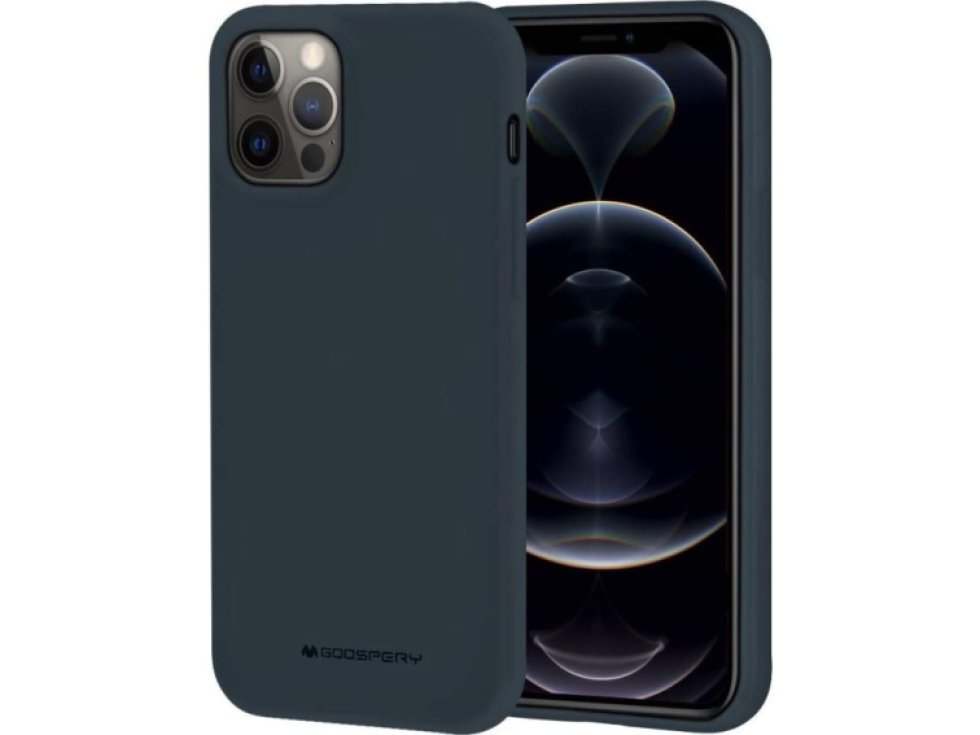 Ochranný kryt pro iPhone 12 Pro MAX - Mercury, Soft Feeling Midnight Blue