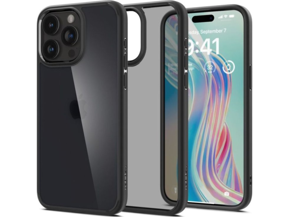Ochranný kryt na iPhone 15 Pro MAX - Spigen, Ultra Hybrid Frost Black