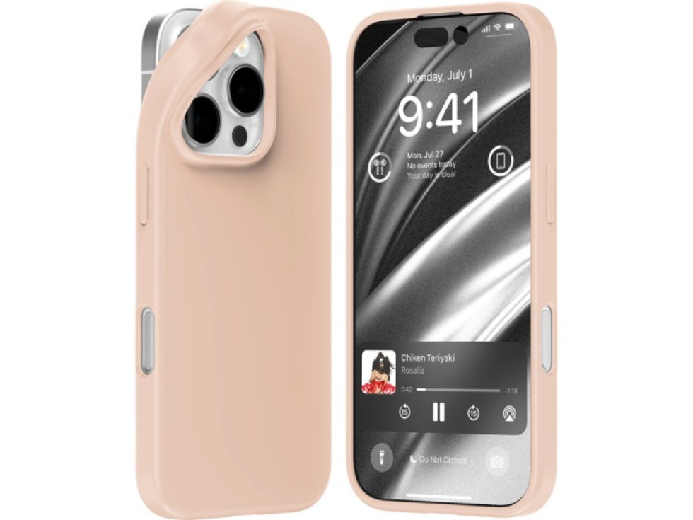 Ochranný kryt na iPhone 16 Pro - Mercury, Soft Feeling Pink Sand