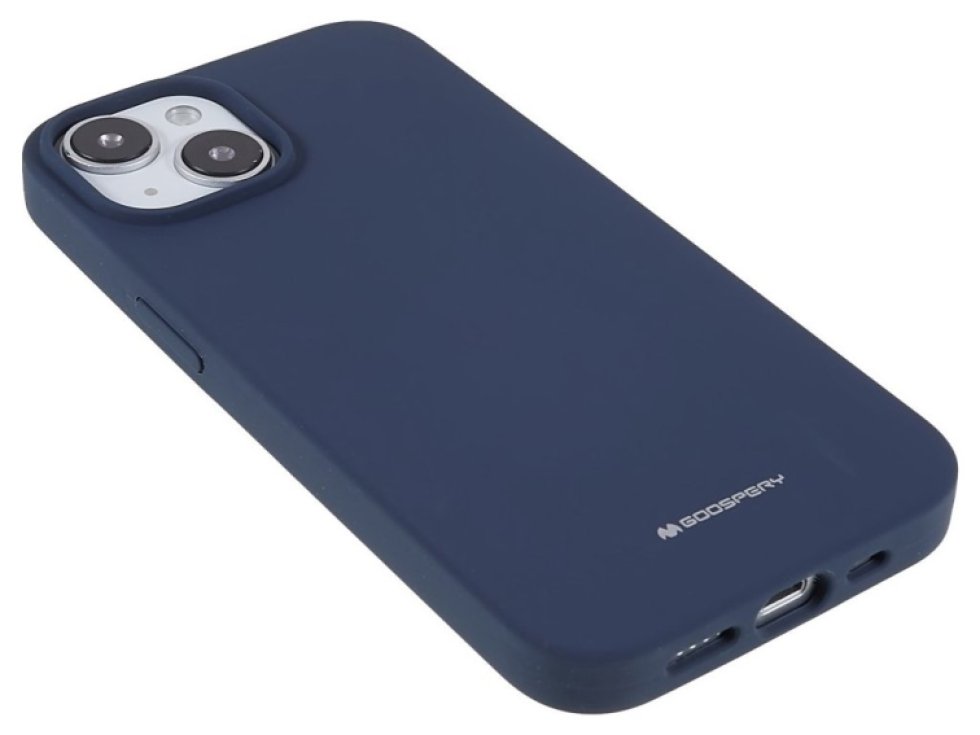 Ochranný kryt na iPhone 15 - Mercury, Silicone Navy