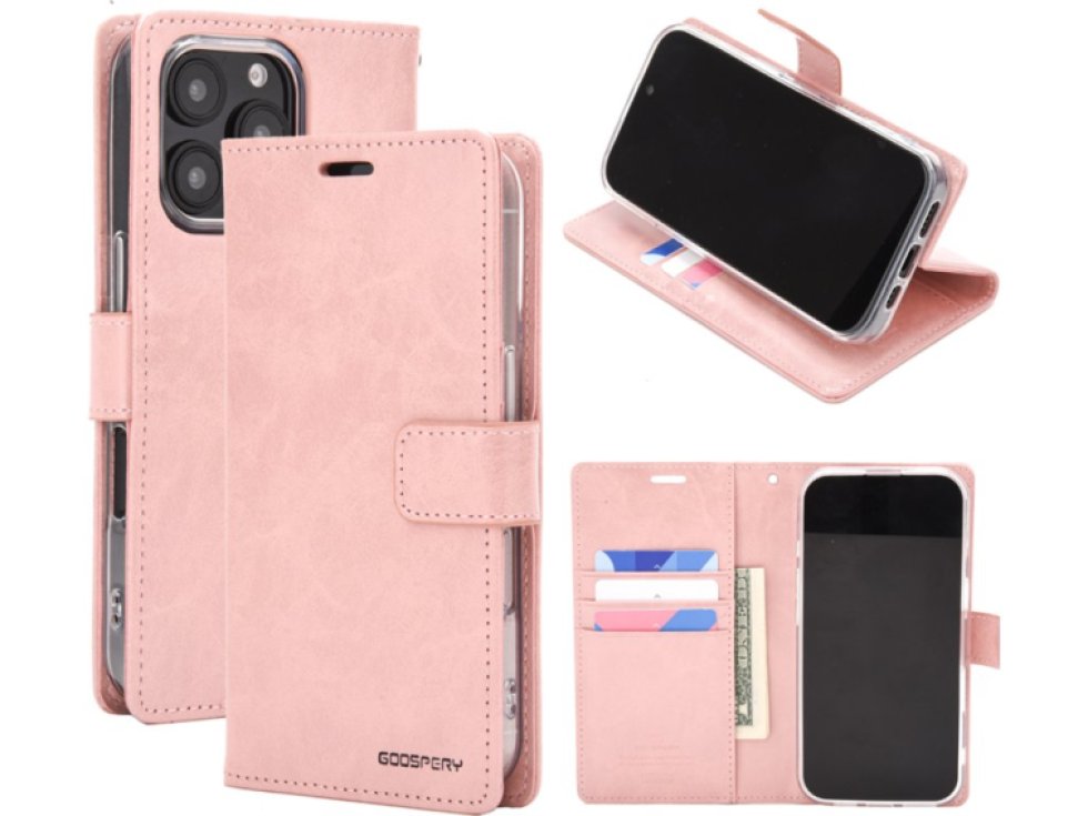 Ochranné pouzdro na iPhone 16 Pro MAX - Mercury, Bluemoon Diary Rose