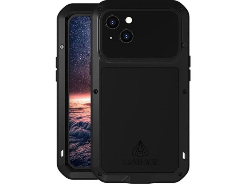 Ochranný kryt pro iPhone 13 - LOVE MEI, Powerful Black