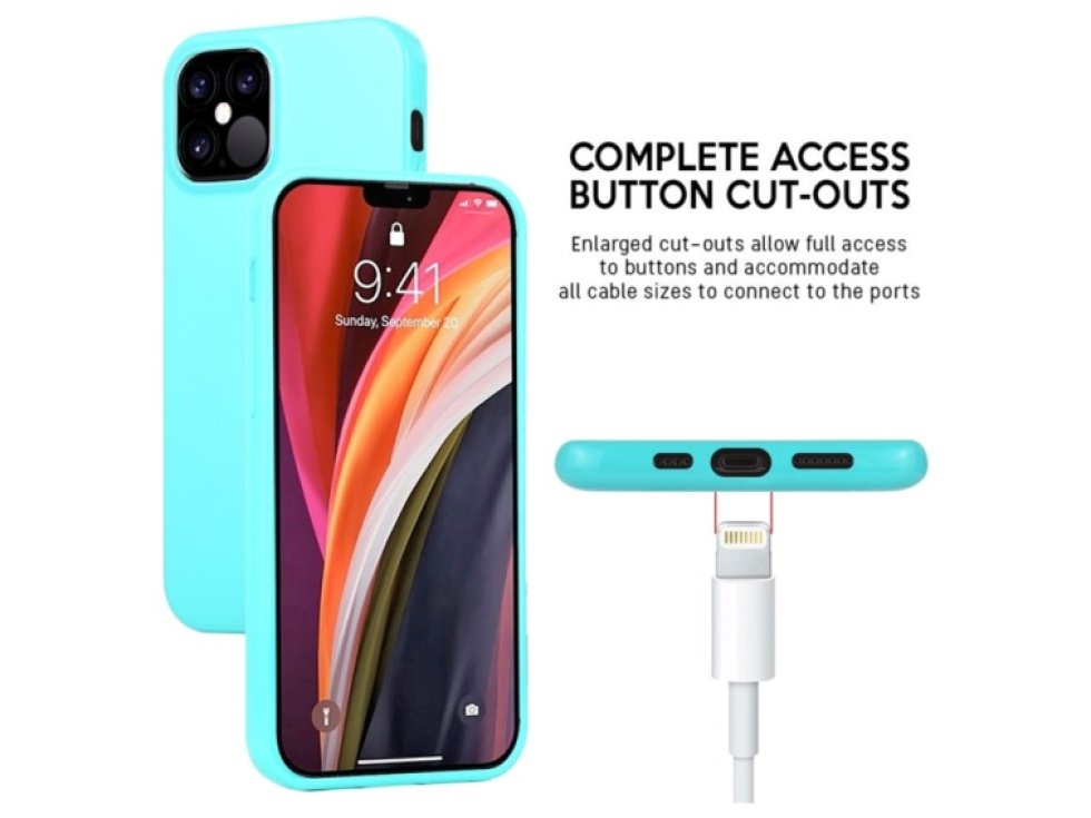 Ochranný kryt pro iPhone 12 Pro MAX - Mercury, Jelly Mint