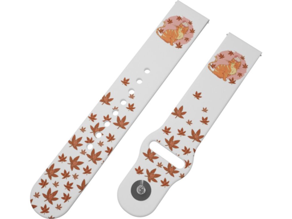 KOČKA V LISTÍ řemínek 22 mm