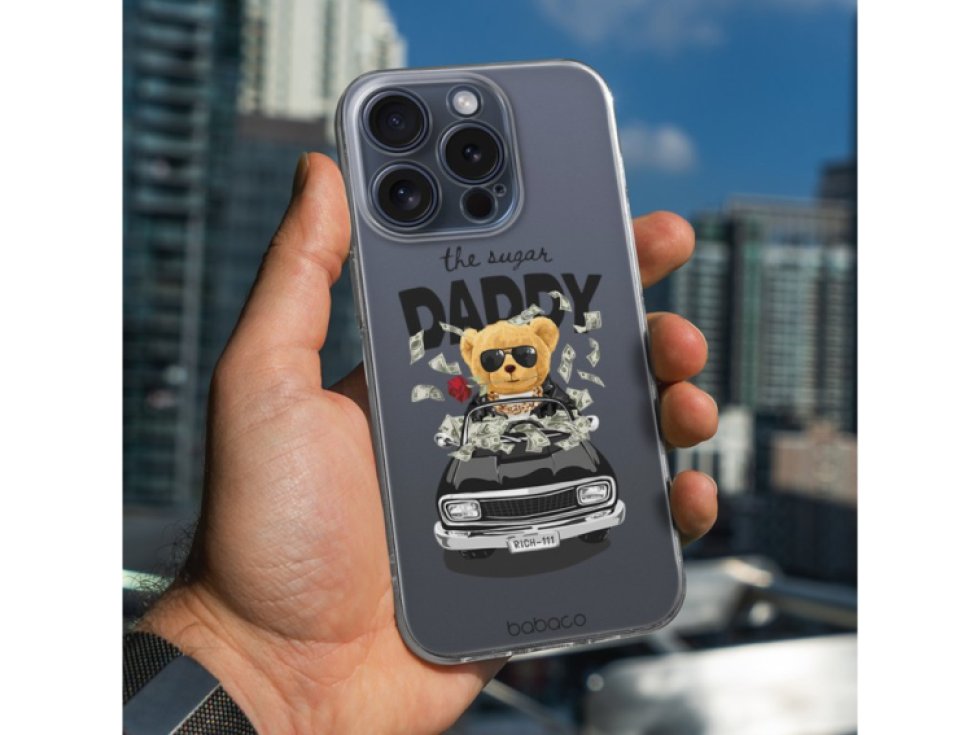 Ochranný kryt na iPhone 13 Pro - Babaco, Teddy Sugar Daddy 001 BPCTEDDY3523