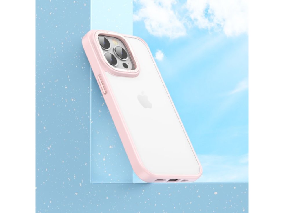Ochranný kryt pro iPhone 14 PLUS - Hoco, GoldenShield Pink