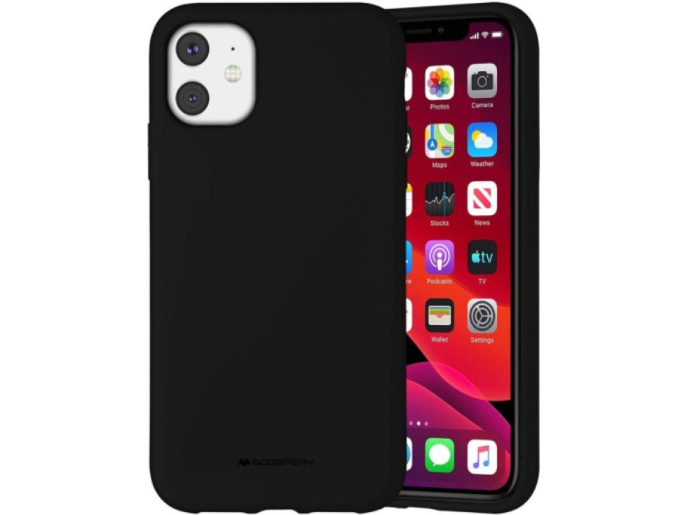 Ochranný kryt pro iPhone 11 - Mercury, Silicone Black