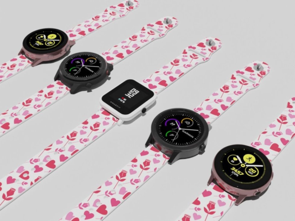 SRDCE A RŮŽE řemínek 22 mm