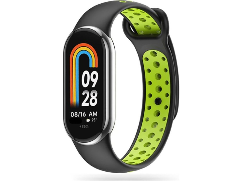 Řemínek pro Xiaomi Mi Band 8 / 9 - Tech-Protect, Softband Black/Lime